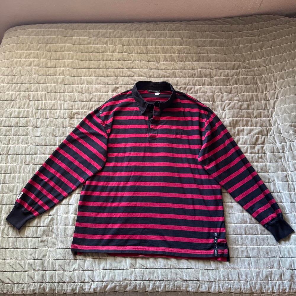 Vintage ROCAWEAR black and white rugby longsleeve